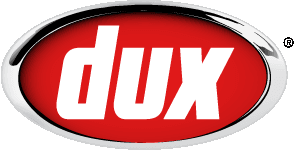 Dux emblem for hot water heaters, serving Caloundra — Caloundra Hot Water, your local plumber for hot water systems, installation and repairs (gas and electric)