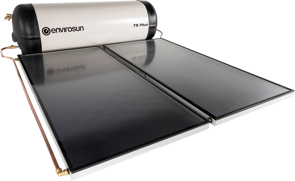 Envirosun TS Plus hot water system with roof-mounted collectors, perfect for Caloundra homes